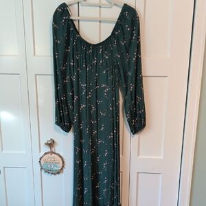 Wild Fable Floral Green Maxi Dress